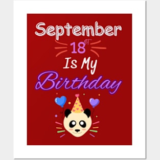 september 18 st is my birthday Posters and Art